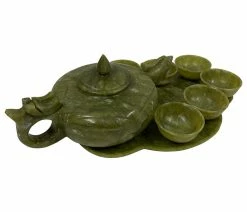 Flash Sale ✨ Golden Treasures Antiques Consigned 20th Century Chinese Jade 9 Pieces Tea Set ⌛ -Tabletop Sales Store 79314bc5012eb4b6 5956 w800 h800 b1 p0