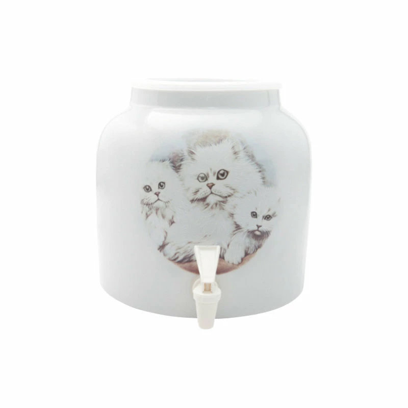 Cheapest ๐ Goldwell Designs® Goldwell Designs White Cats Design Water Dispenser Crock โ 1 Cheapest ๐ Goldwell Designs® Goldwell Designs White Cats Design Water Dispenser Crock โ