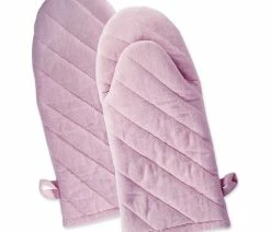 Buy ⌛ Design Imports DII Rose Solid Chambray Oven Mitt, Set Of 2 🔥