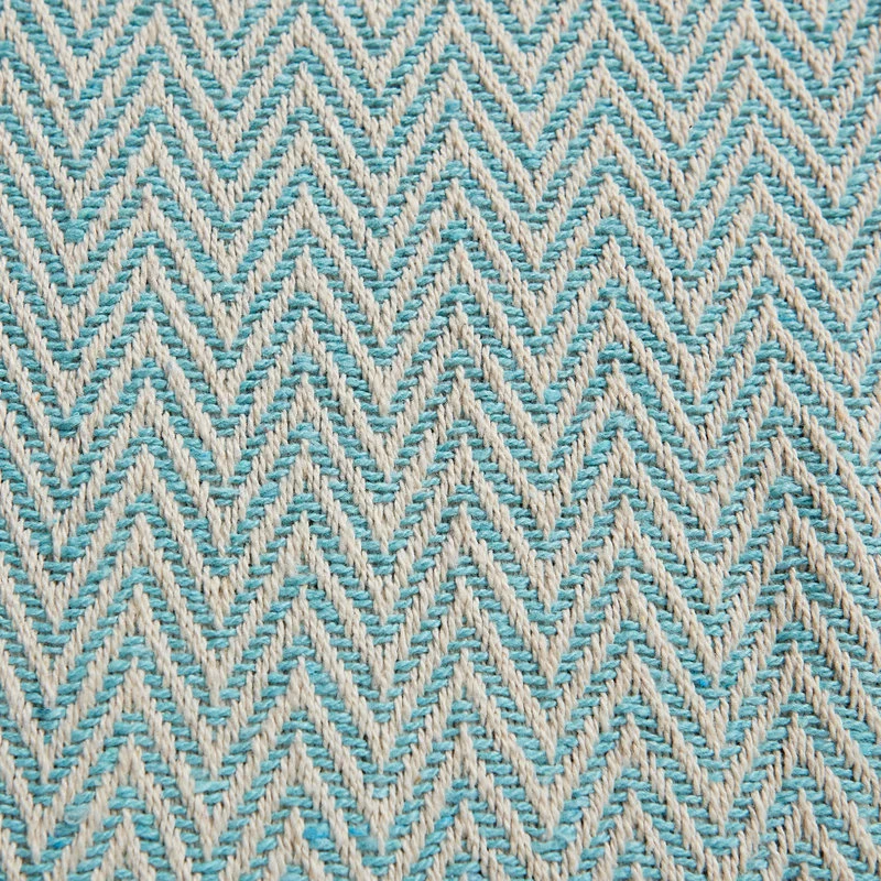 New π₯° Design Imports DII Aqua Chevron Handloom Table Runner π 2 New π₯° Design Imports DII Aqua Chevron Handloom Table Runner π - Image 2