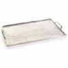 Budget 💯 Zodax Aluminum Tray With Handles, Rectangular Shape, Silver 🎁