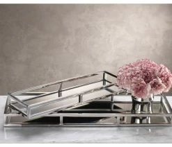 Brand new 🛒 Zodax "Narrow" 18" Long Aluminium Mirrored Serving Tray, Rectangular Shaped 🧨 -Tabletop Sales Store 7fc1f1100ab925d6 3288 w800 h800 b0 p0