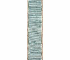 Cheap 👏 Table Runners Striped Blue Bordered Table Runner 🤩