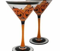 Budget 😉 Golden Hill Studio Pumpkin Family Martini, Set Of 2 ❤️