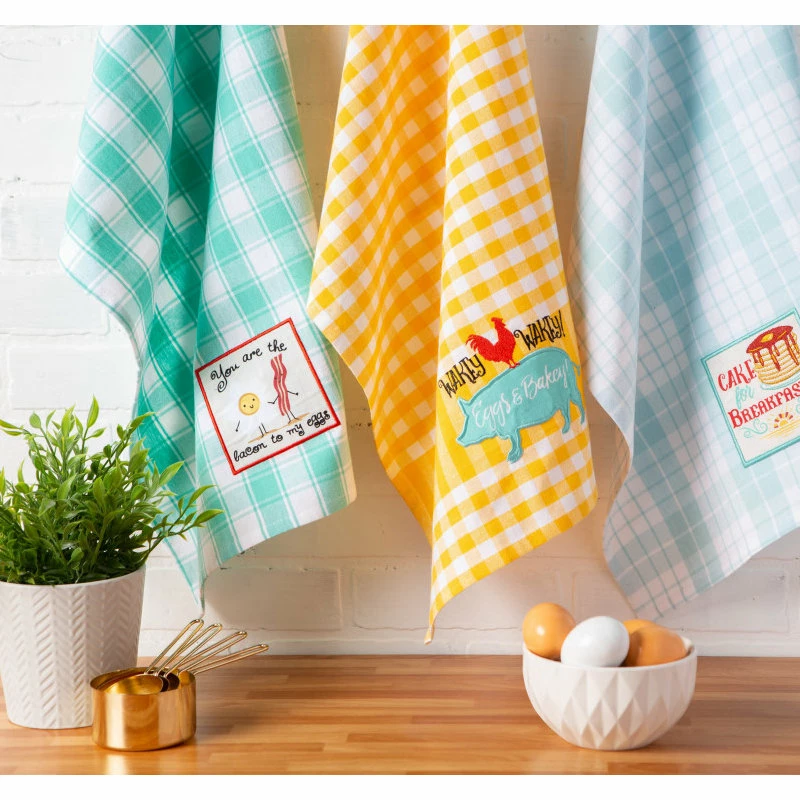 Best Pirce β€οΈ Design Imports DII Rise/Shine Breakfast Embroidered Dishtowel, 3-Piece Set π₯ 2 Best Pirce β€οΈ Design Imports DII Rise/Shine Breakfast Embroidered Dishtowel, 3-Piece Set π₯ - Image 2