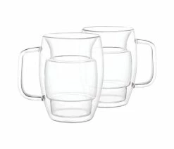 Cheapest 🤩 JoyJolt Cadus Double Wall Coffee Glasses 16 Oz, Set Of 2 ✨