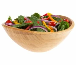 Coupon ๐ Classic Cuisine Large Eco-Friendly Modern Oval Bamboo Serving Bowl ๐