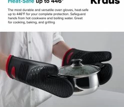 Best reviews of ✨ Kraus USA, Inc. Heat-Resistant Food-Safe Silicone Non-Slip Oven Mitt Pack Of 2 👍 -Tabletop Sales Store 87a1d1e600e5e880 3267 w800 h800 b0 p0