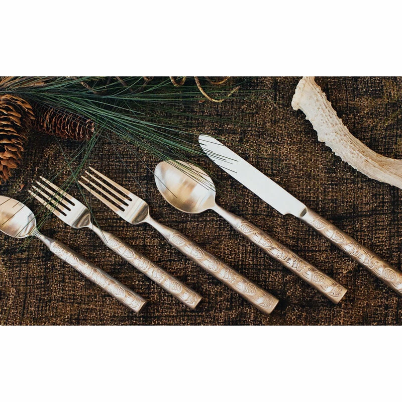 Budget ๐ West Creation 20-Piece Wilderness Flatware Set ๐งจ 2 Budget ๐ West Creation 20-Piece Wilderness Flatware Set ๐งจ - Image 2