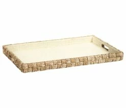 Outlet ❤️ Zodax Abaca Rope Serving Tray, 24" Long ✨