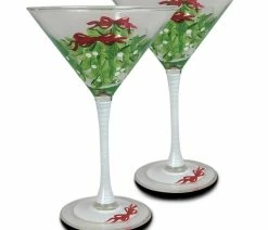 Best reviews of ⭐ Golden Hill Studio Mistletoe Martini, Set Of 2 ⌛