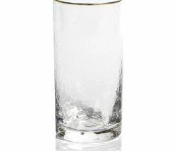 Hot Sale 🔔 Zodax Cappelletti 🔨 Hammered Highball Glasses, Set Of 4 🌟
