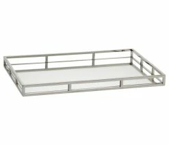 Cheap ✔️ Zodax "Venturi" 22" Long Mirrored Decorative Tray, Rectangular Shape 🤩