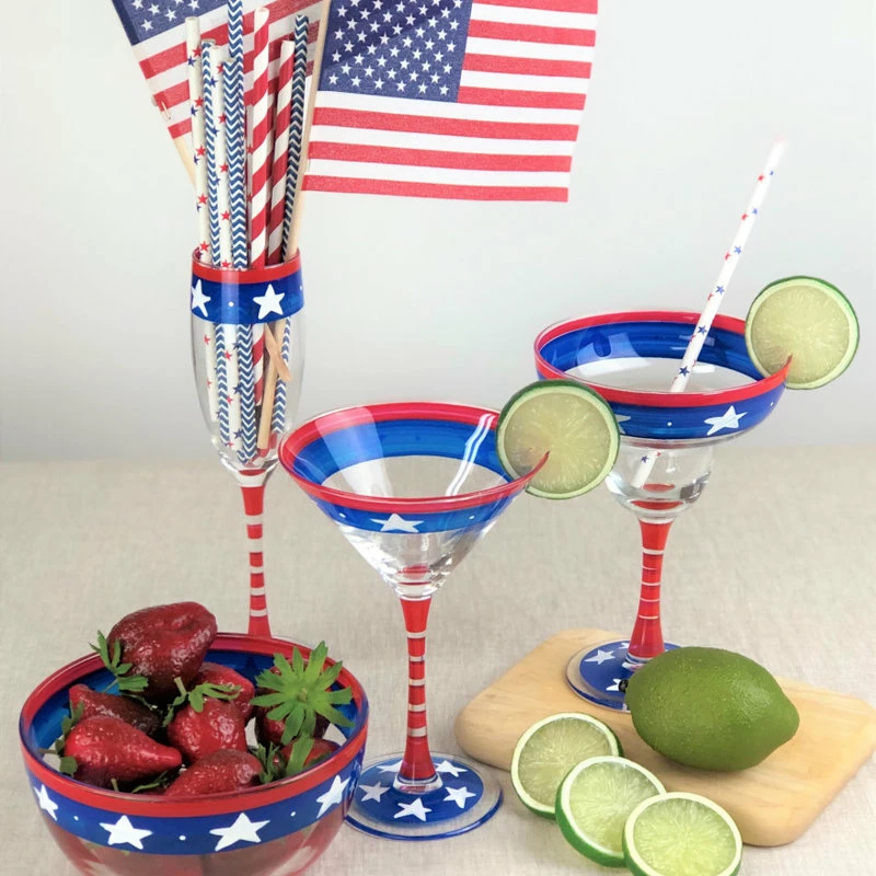 Deals 👏 Golden Hill Studio Stars And Stripes Champagne Flute Patriotic Collection, Set Of 2 🔥 5 Deals 👏 Golden Hill Studio Stars And Stripes Champagne Flute Patriotic Collection, Set Of 2 🔥 - Image 5