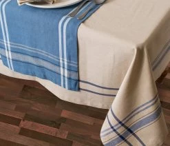 Cheap 😍 Design Imports DII Nautical Blue French Stripe Tablecloth 60"x104" 👍 -Tabletop Sales Store 9271ca170b5b601d 5907 w800 h800 b0 p0
