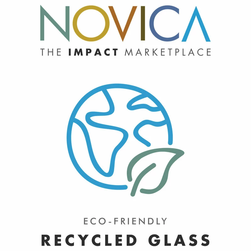 Discount 🛒 NOVICA Blown Glass Pitcher, 'Blue Spiral', Mexico ⌛ 4 Discount 🛒 NOVICA Blown Glass Pitcher, 'Blue Spiral', Mexico ⌛ - Image 4