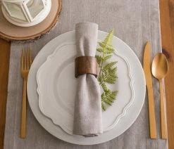 New 🎁 Design Imports DII Stone Brown Solid Chambray Table Runner 14"x72" 🥰 -Tabletop Sales Store 935108b80baabd1f 6210 w800 h800 b0 p0