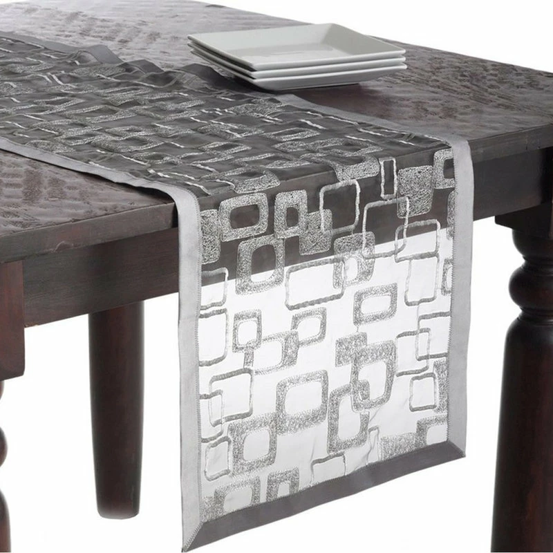 Promo ๐ฏ Fennco Styles Mondrian Embroidered Geometric Design Table Runner, 16"x36" ๐ 2 Promo ๐ฏ Fennco Styles Mondrian Embroidered Geometric Design Table Runner, 16"x36" ๐ - Image 2