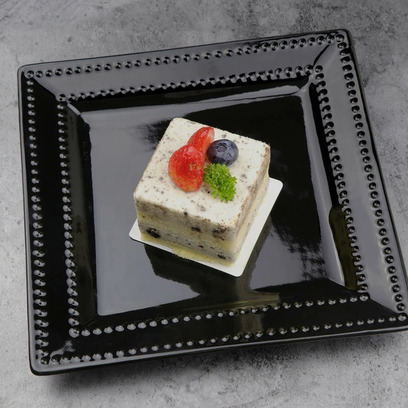 Deals โญ Lorenzo Import, LLC 16 Piece Square Beaded Stoneware Dinnerware Set By Lorren Home Trends, Black ๐ฏ 3 Deals โญ Lorenzo Import, LLC 16 Piece Square Beaded Stoneware Dinnerware Set By Lorren Home Trends, Black ๐ฏ - Image 3