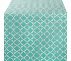 Cheap 😍 Design Imports DII Aqua Lattice Table Runner 💯