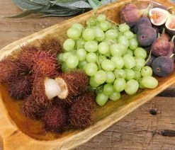 Budget 😍 Mexican Imports Food Safe Rustic Wooden Deep Dough Bowl With Handles 🎉