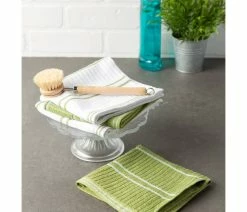 Flash Sale 🤩 Design Imports Green Ribbed Terry Dishcloth Set/12 ✔️ -Tabletop Sales Store 97d1119d0d03c59a 6879 w800 h800 b0 p0