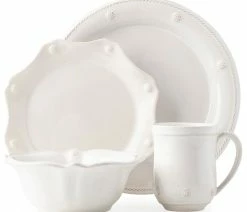 Brand new ๐ Juliska Berry And Thread Whitewash 4pps With Mug And Cereal Bowl ๐