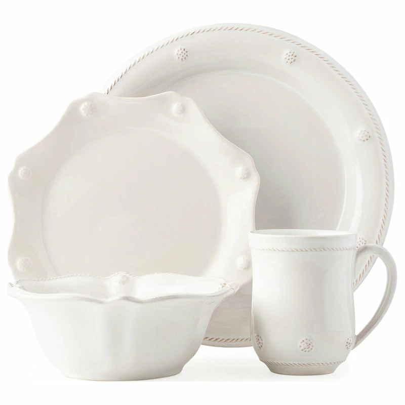 Brand new ๐ Juliska Berry And Thread Whitewash 4pps With Mug And Cereal Bowl ๐ 1 Brand new ๐ Juliska Berry And Thread Whitewash 4pps With Mug And Cereal Bowl ๐