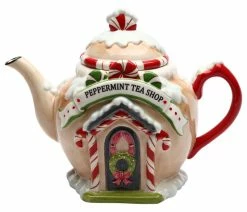 Flash Sale ๐งจ Cosmos Gifts Corp. Peppermint Tea Shop Teapot, 32 Oz. ๐