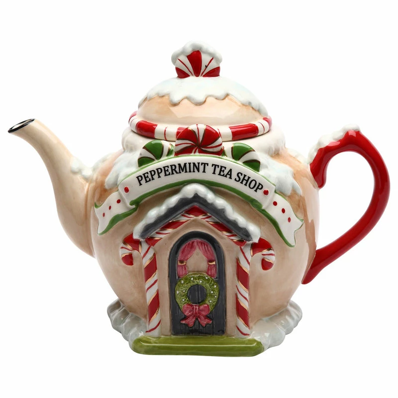 Flash Sale ๐งจ Cosmos Gifts Corp. Peppermint Tea Shop Teapot, 32 Oz. ๐ 1 Flash Sale ๐งจ Cosmos Gifts Corp. Peppermint Tea Shop Teapot, 32 Oz. ๐