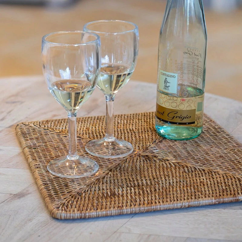 Discount 🛒 Artifacts Trading Company Artifacts Rattan Square Placemat, Honey Brown, Small 🛒 5 Discount 🛒 Artifacts Trading Company Artifacts Rattan Square Placemat, Honey Brown, Small 🛒 - Image 5