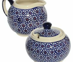 Best reviews of ๐งจ Zaklady Ceramiczne Boleslawiec Polish Pottery Sugar Bowl And Creamer, Pattern Number: 120 โ๏ธ