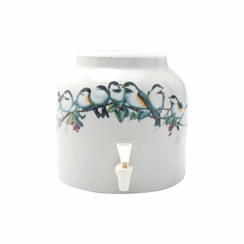 Brand new ๐ Goldwell Designs® Goldwell Designs Song Birds Design Water Dispenser Crock โญ 1 Brand new ๐ Goldwell Designs® Goldwell Designs Song Birds Design Water Dispenser Crock โญ