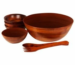 Coupon ⌛ Woodard & Charles 7-Piece Salad Bowl Set, Medium ✔️