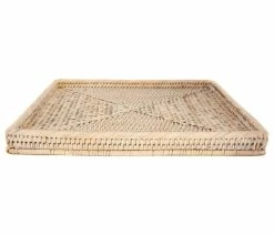 Best deal 🛒 Artifacts Trading Company Artifacts Rattan Square Tray, White Wash 🥰 -Tabletop Sales Store a311267f0dc1d8a1 5650 w800 h800 b1 p0