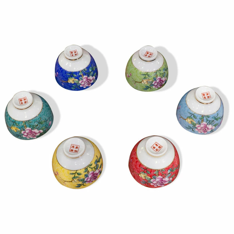 Cheapest ⭐ China Furniture And Arts Chinese Style Porcelain Tea Cups, 6-Piece Set ⭐ 3 Cheapest ⭐ China Furniture And Arts Chinese Style Porcelain Tea Cups, 6-Piece Set ⭐ - Image 3