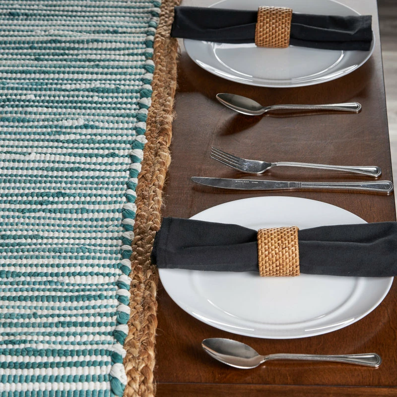 Cheap 👏 Table Runners Striped Blue Bordered Table Runner 🤩 2 Cheap 👏 Table Runners Striped Blue Bordered Table Runner 🤩 - Image 2