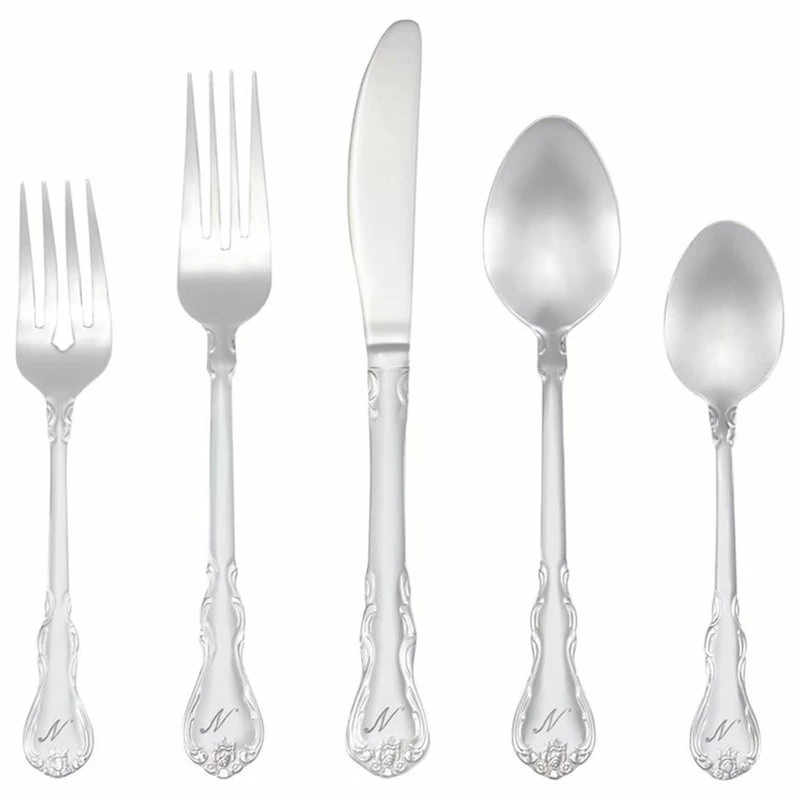 Wholesale ๐คฉ RiverRidge Home RiverRidge Bouquet 46-Piece Stainless Steel Letter N Flatware Set In Silver ๐ 1 Wholesale ๐คฉ RiverRidge Home RiverRidge Bouquet 46-Piece Stainless Steel Letter N Flatware Set In Silver ๐
