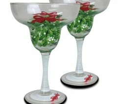 Best deal 🌟 Golden Hill Studio Mistletoe Margarita, Set Of 2 ⌛