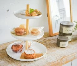 Brand new ⭐ Yamazaki Home Serving Stand, Steel And Wood, Holds 6.6 Lbs 👏 -Tabletop Sales Store a891b8cb025adafa 2653 w800 h800 b0 p0