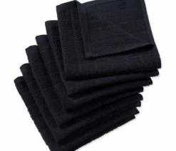 Cheapest โจ Design Imports DII Solid Black Windowpane Terry Dishcloth, Set Of 6 ๐