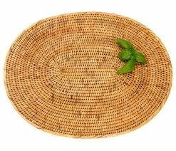 Deals ✨ Artifacts Trading Company Artifacts Rattan Oval Placemat, Honey Brown, Medium 😍 -Tabletop Sales Store ac41b2ee0d10eb61 5680 w800 h800 b1 p0