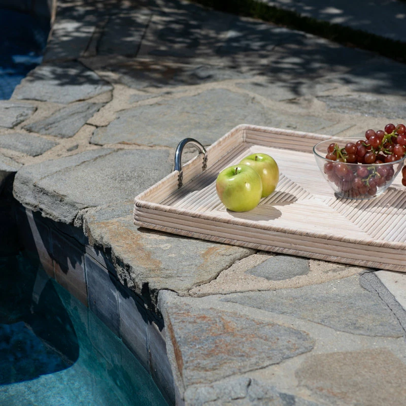 Top 10 👏 Artifacts Trading Company Artifacts Rattan™ Square Tray With Stainless Steel Handles, White Wash, 16"x16"x 😍 6 Top 10 👏 Artifacts Trading Company Artifacts Rattan™ Square Tray With Stainless Steel Handles, White Wash, 16"x16"x 😍 - Image 6
