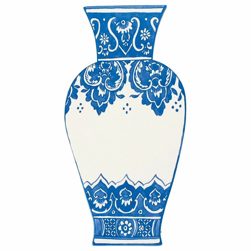 Outlet 🎁 My Swanky Home Luxe Large Blue White Vase Table Accent Place Cards | Set 36 China Urn Label Tag 🛒 1 Outlet 🎁 My Swanky Home Luxe Large Blue White Vase Table Accent Place Cards | Set 36 China Urn Label Tag 🛒