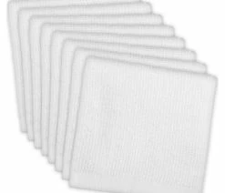 Wholesale โจ Design Imports DII White Barmop Terry Dishcloth, Set Of 8 ๐