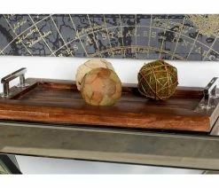 Best deal 😀 Benzara, Woodland Imprts, The Urban Port Simply Classic Wood Steel Rectangle Tray ⭐ -Tabletop Sales Store b4a1530a0d8013f0 7033 w800 h800 b0 p0