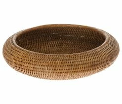 Budget 👏 KOUBOO La Jolla Rattan Fruit Bowl, Honey-Brown 🌟