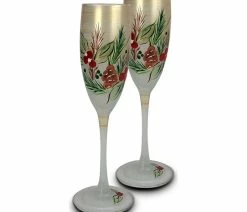 Promo ๐ Golden Hill Studio Woodland Pine Champagne, Set Of 2 ๐