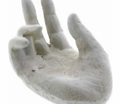 Flash Sale 😀 Benjara Antique Designed Single Hand Card Holder With Rough Finish, White 😀