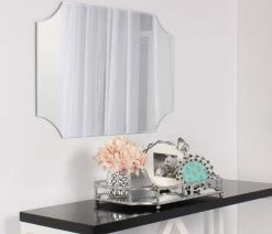 Flash Sale 🥰 Uniek Kate And Laurel Ciel Metal Mirrored 12x18 Decorative Tray, Silver 👏 -Tabletop Sales Store b5915e7f0900a8a2 5048 w800 h800 b0 p0